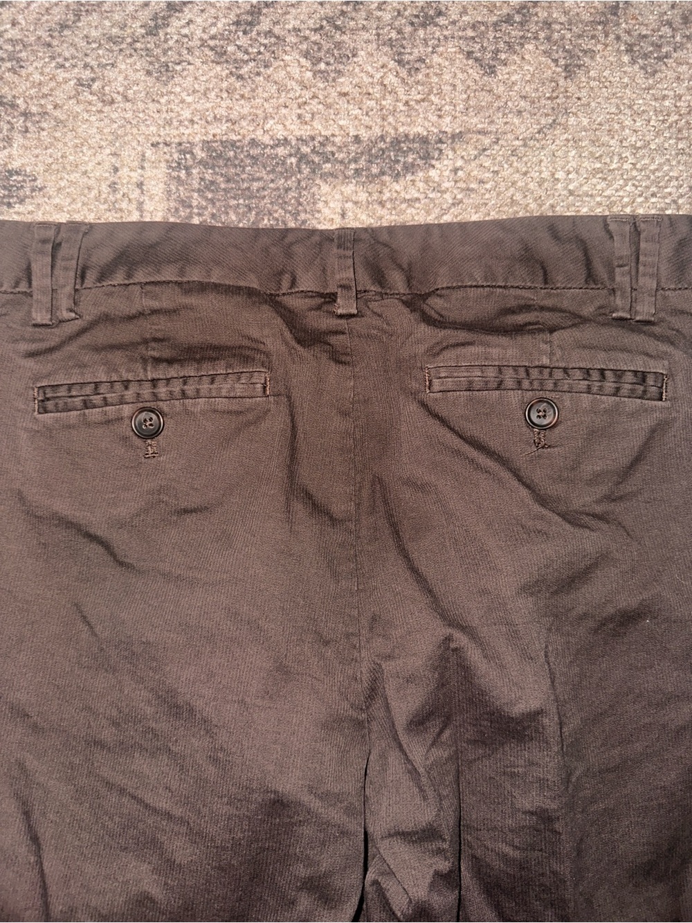 GAP Women's Ankle-Length Cropped Pants in Dark Brown - Picture 4 of 6